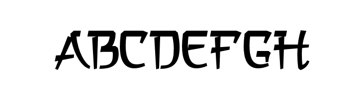 a Asian Hiro  Free Fonts Download