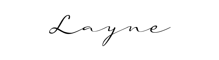 Layne a Auto Signature Font