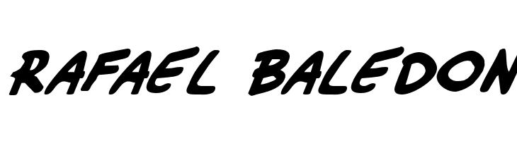 RAFAEL%2BBALEDON Wimp-Out Italic Font