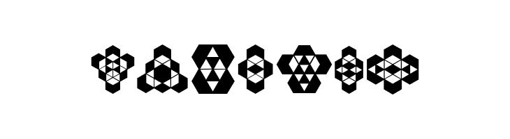 Hexagonos Regular  Free Fonts Download