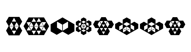 Hexagonos Regular  Free Fonts Download
