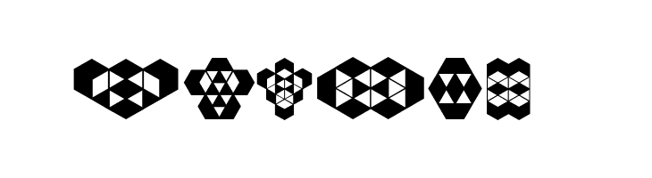 Hexagonos Regular  Free Fonts Download