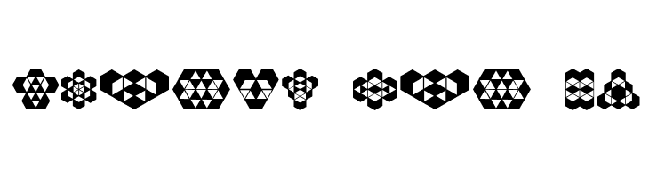 Hexagonos Regular  Free Fonts Download