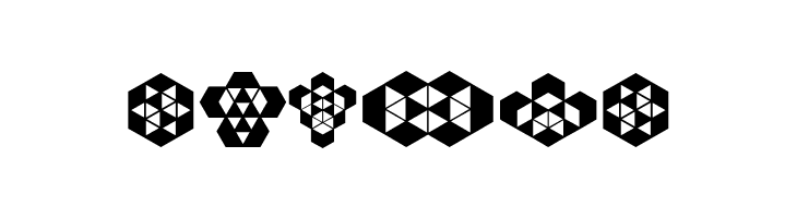 Hexagonos Regular  Free Fonts Download