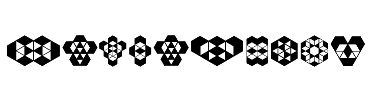 Hexagonos Regular  Free Fonts Download