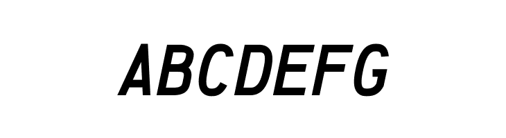 Anka/Coder Condensed Bold Italic  Free Fonts Download