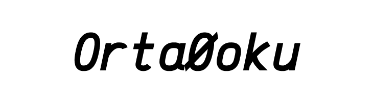 Anka/Coder Condensed Bold Italic  Free Fonts Download