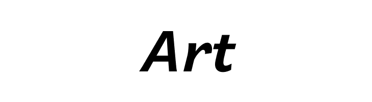 Art Quebec Bold Italic Font