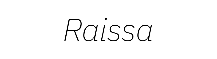 Aneliza ExtraLight Italic  Free Fonts Download