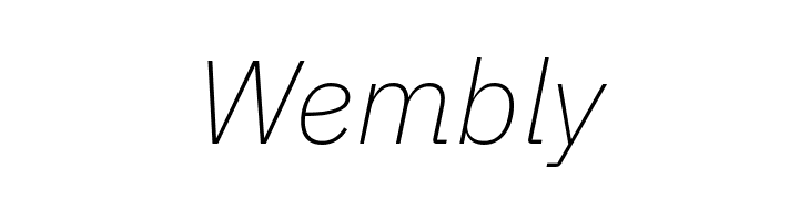 Aneliza ExtraLight Italic  Free Fonts Download