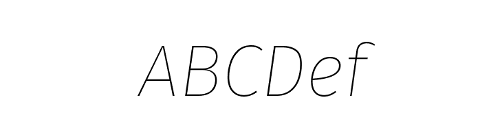 Trujillo Thin Italic  Free Fonts Download