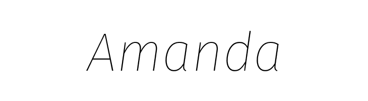 Trujillo Thin Italic  Free Fonts Download