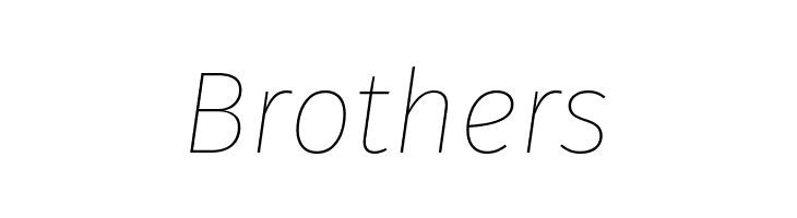 Trujillo Thin Italic  Free Fonts Download