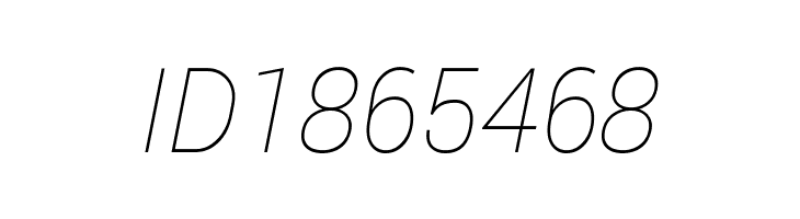 Franko Thin Italic  Free Fonts Download