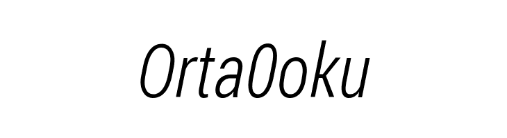 Franco Light Italic  Free Fonts Download