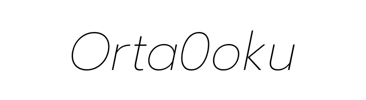 Readiness Thin Italic  Free Fonts Download
