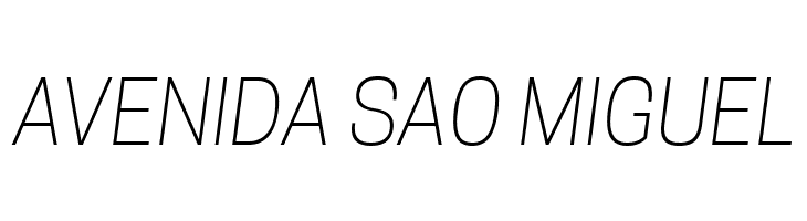 Tanohe Sans ExtraLight Italic  Free Fonts Download