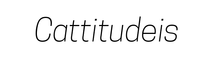 Tanohe Sans ExtraLight Italic  Free Fonts Download