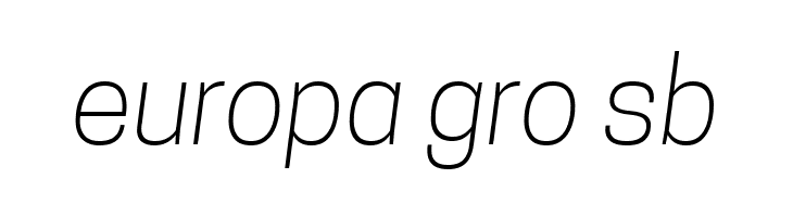 Tanohe Sans ExtraLight Italic  Free Fonts Download
