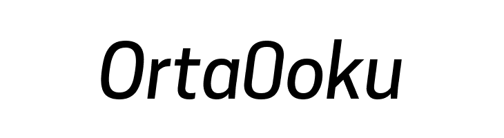 Tanohe Sans Medium Italic  Free Fonts Download