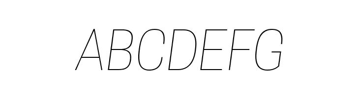 Tanohe Sans Thin Italic  Free Fonts Download