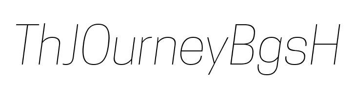 Tanohe Sans Thin Italic  Free Fonts Download