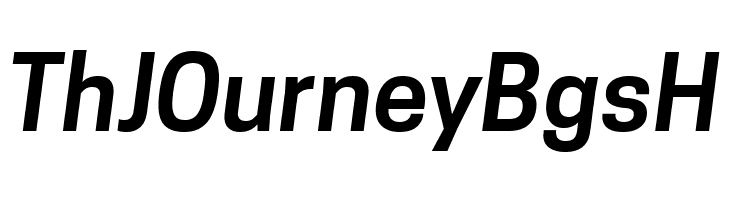 Tanohe Sans SemiBold Italic  Free Fonts Download