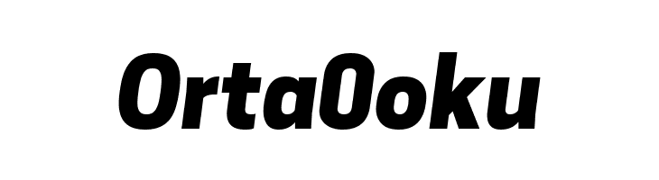 Tanohe Sans ExtraBold Italic  Free Fonts Download
