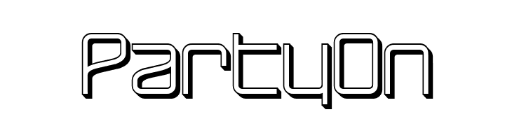 RaveParty Offset  Free Fonts Download