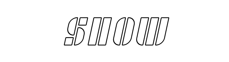SF RetroSplice Outline  Free Fonts Download