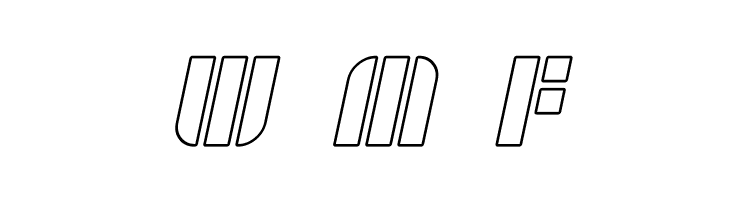 SF RetroSplice Outline  Free Fonts Download