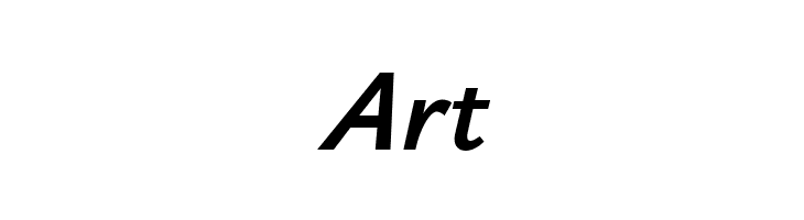 Art Isabella Sans ExtraBold Italic Font