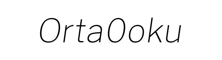 Morrison Thin Italic  Free Fonts Download