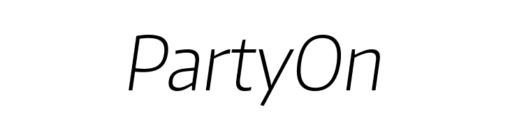 Plata Sans ExtraLight Italic  Free Fonts Download