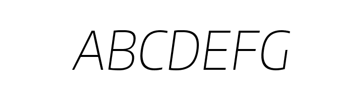 Plata Sans Thin Italic  Free Fonts Download