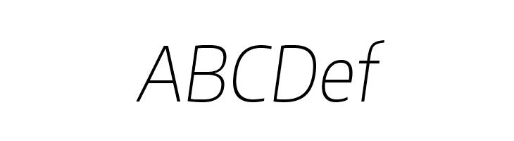 Plata Sans Thin Italic  Free Fonts Download