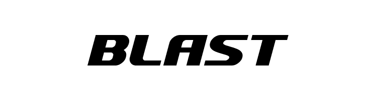 BLAST SF Quartzite Bold Oblique Font