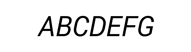 Roberto Sans Italic  Free Fonts Download