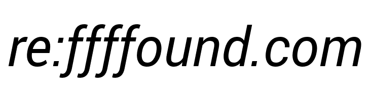 Roberto Sans Italic  Free Fonts Download