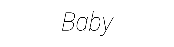 Roberto Sans Thin Italic  Free Fonts Download