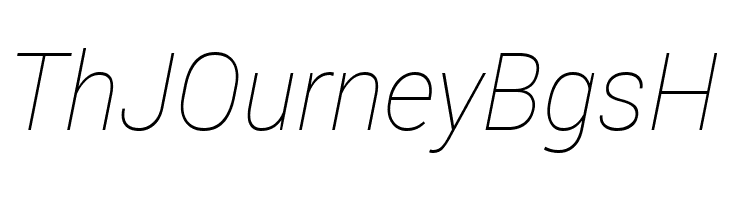 Roberto Sans Thin Italic  Free Fonts Download
