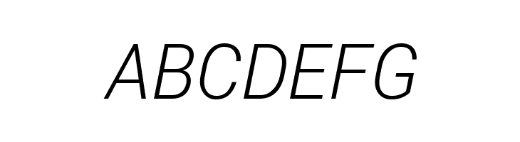 Roberto Sans Light Italic  Free Fonts Download