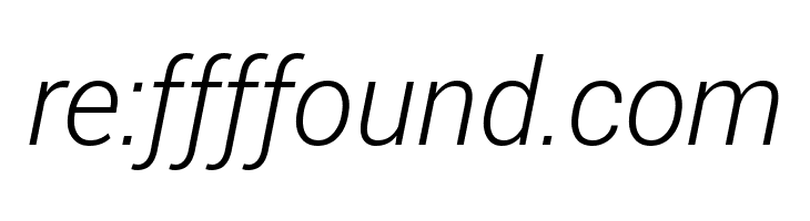 Roberto Sans Light Italic  Free Fonts Download