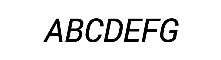 Roberto Sans Medium Italic  Free Fonts Download