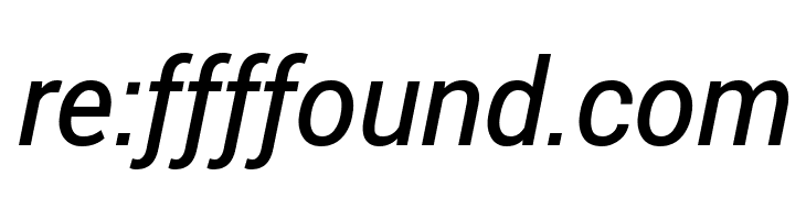 Roberto Sans Medium Italic  Free Fonts Download