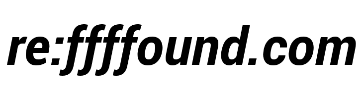 Roberto Sans Bold Italic  Free Fonts Download