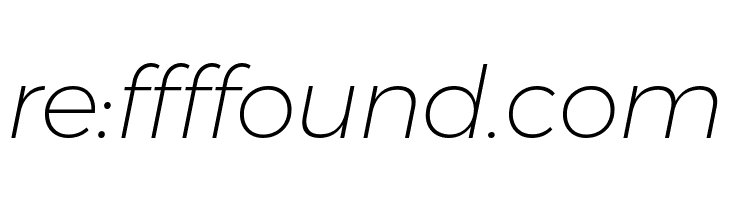 Argentum Novus ExtraLight Italic  Free Fonts Download