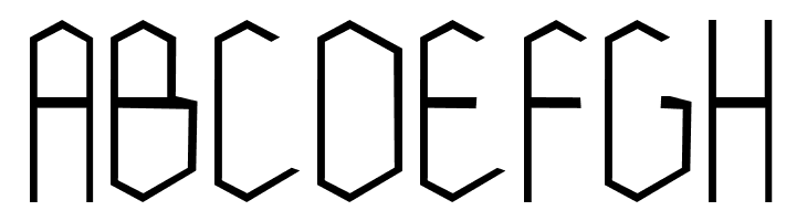 vSHexagonica  Free Fonts Download