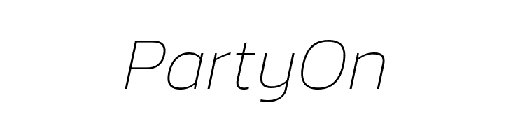 Dizhitl Thin Italic  Free Fonts Download
