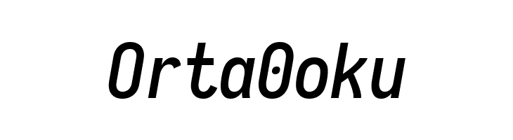 Aardvark Fixed Medium Italic  Free Fonts Download